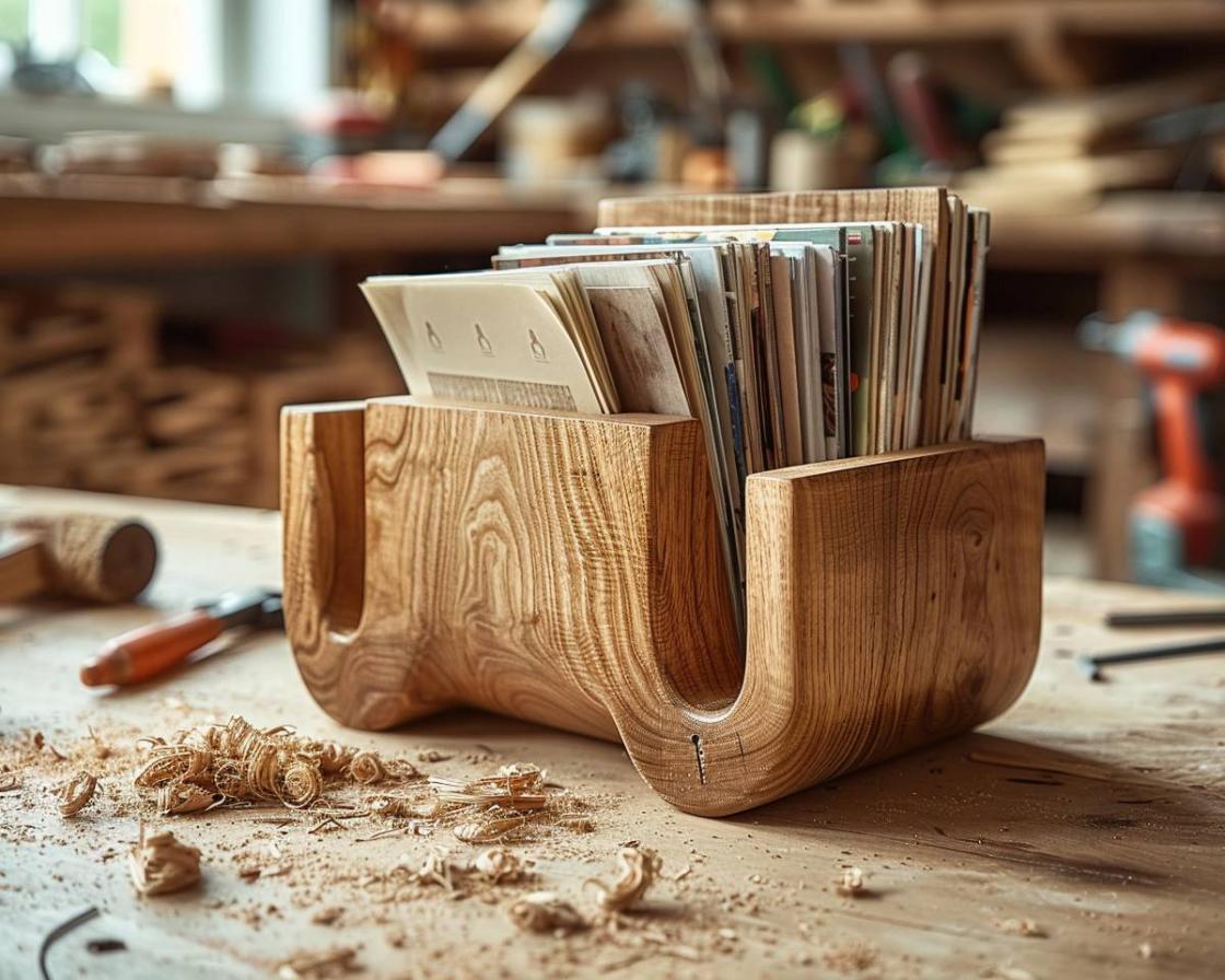 DIY : fabriquer un porte-revues en bois